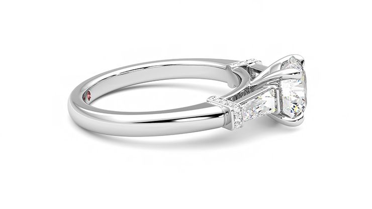 Taylor & Hart Utopia Round Engagement Ring 360 degree image 9