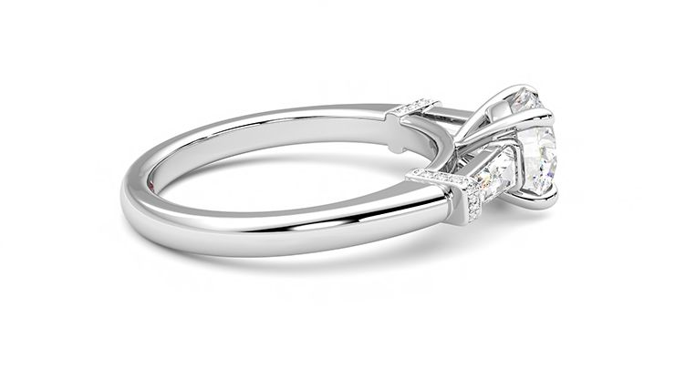 Taylor & Hart Utopia Round Engagement Ring 360 degree image 10