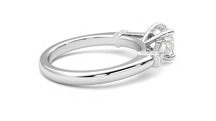 Taylor & Hart Utopia Round Engagement Ring 360 degree image 11