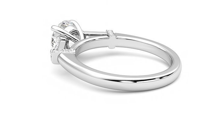 Taylor & Hart Utopia Round Engagement Ring 360 degree image 18