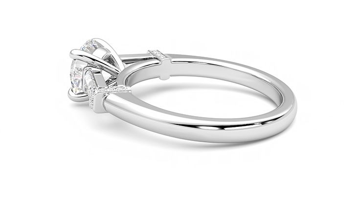 Taylor & Hart Utopia Round Engagement Ring 360 degree image 19