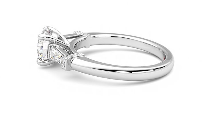 Taylor & Hart Utopia Round Engagement Ring 360 degree image 20