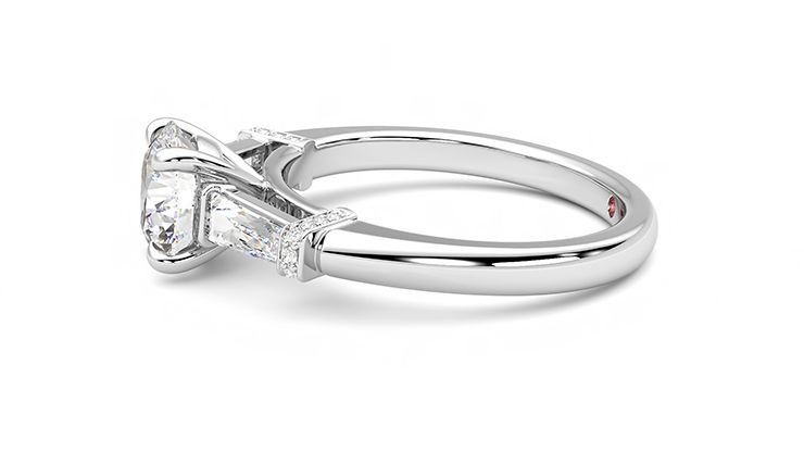 Taylor & Hart Utopia Round Engagement Ring 360 degree image 21