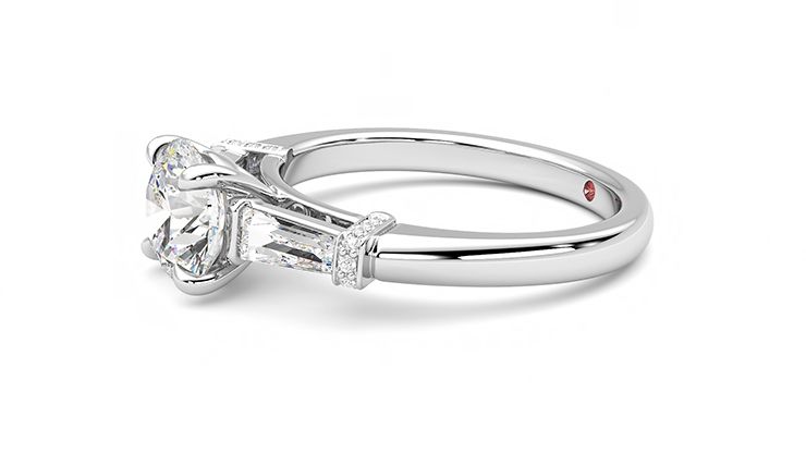 Taylor & Hart Utopia Round Engagement Ring 360 degree image 22