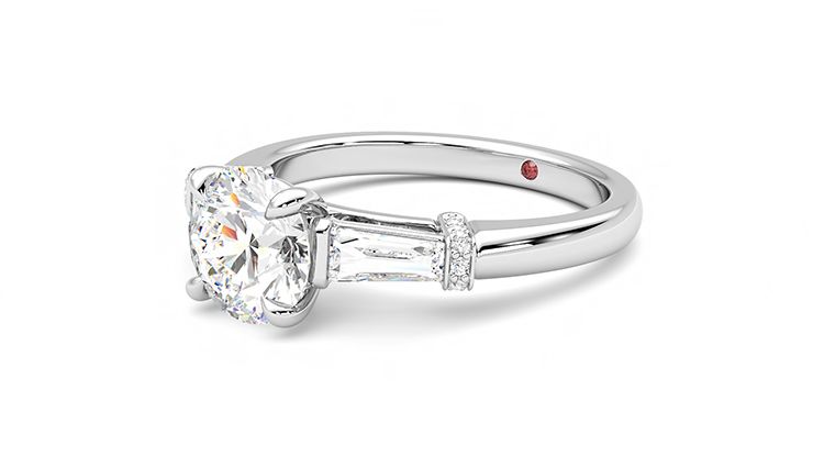 Taylor & Hart Utopia Round Engagement Ring 360 degree image 24