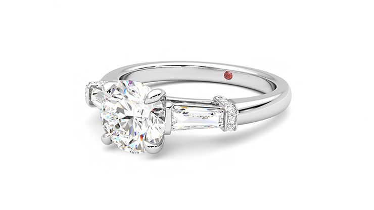 Taylor & Hart Utopia Round Engagement Ring 360 degree image 25