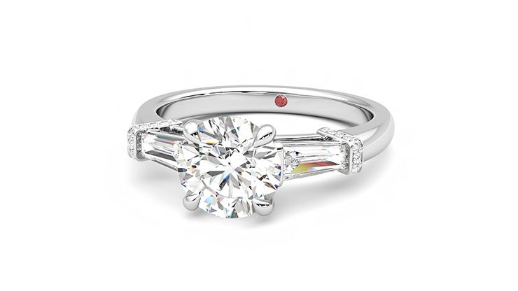 Taylor & Hart Utopia Round Engagement Ring 360 degree image 27