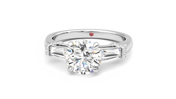 Taylor & Hart Utopia Round Engagement Ring 360 degree image 28