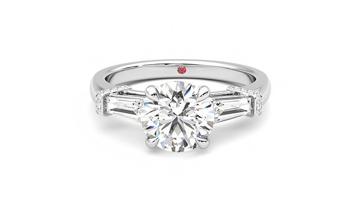 Taylor & Hart Utopia Round Engagement Ring 360 degree image 29