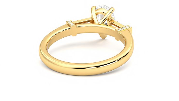 Taylor & Hart Utopia Pear Engagement Ring 360 degree image 14