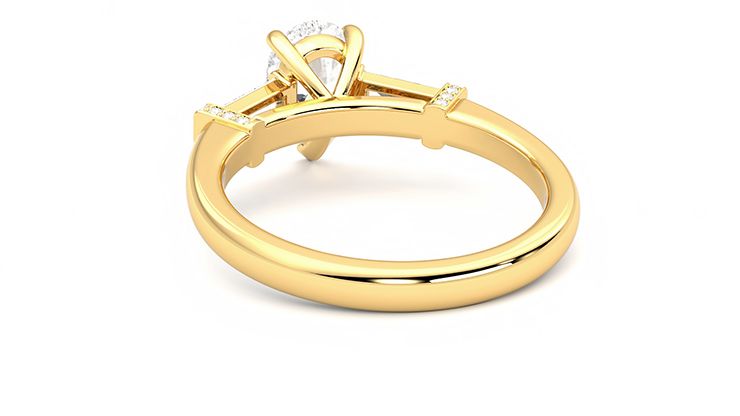 Taylor & Hart Utopia Pear Engagement Ring 360 degree image 16