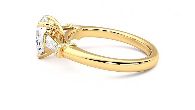 Taylor & Hart Utopia Pear Engagement Ring 360 degree image 20