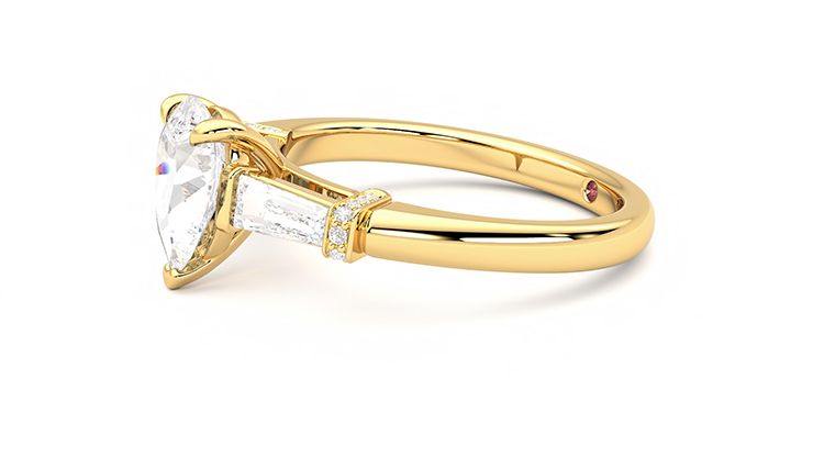 Taylor & Hart Utopia Pear Engagement Ring 360 degree image 22