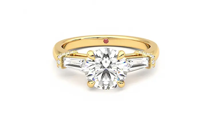 Taylor & Hart Utopia Round Engagement Ring 360 detail 01