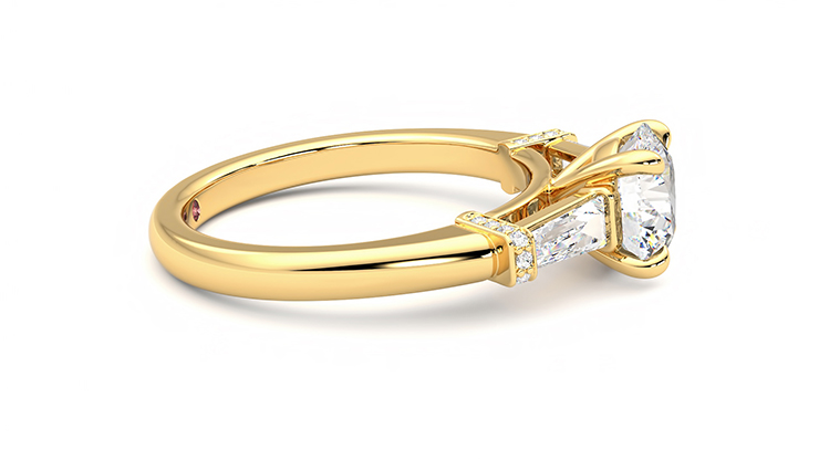 Taylor & Hart Utopia Round Engagement Ring 360 degree image 9