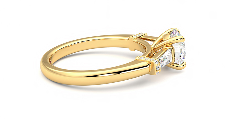 Taylor & Hart Utopia Round Engagement Ring 360 degree image 10