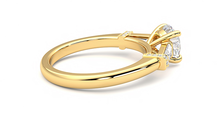 Taylor & Hart Utopia Round Engagement Ring 360 degree image 11