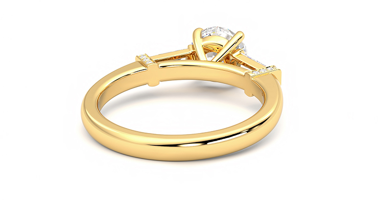 Taylor & Hart Utopia Round Engagement Ring 360 degree image 14