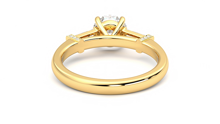 Taylor & Hart Utopia Round Engagement Ring 360 degree image 15