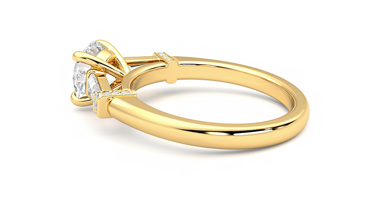 Taylor & Hart Utopia Round Engagement Ring 360 degree image 19