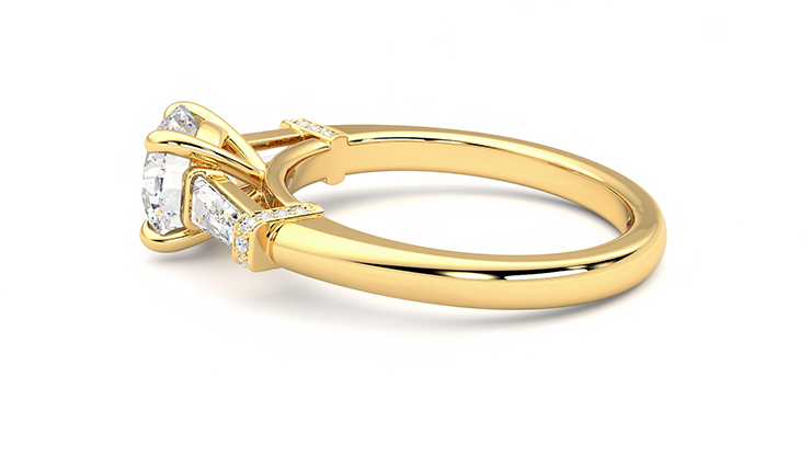 Taylor & Hart Utopia Round Engagement Ring 360 degree image 20