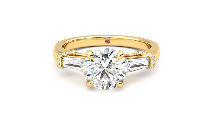 Taylor & Hart Utopia Round Engagement Ring 360 degree image 29