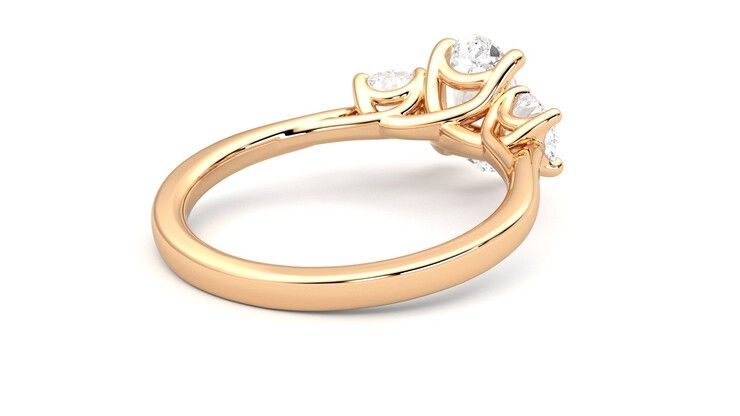 Taylor & Hart Venus Oval Engagement Ring 360 degree image 13