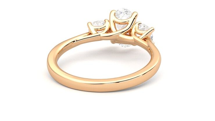Taylor & Hart Venus Oval Engagement Ring 360 degree image 14