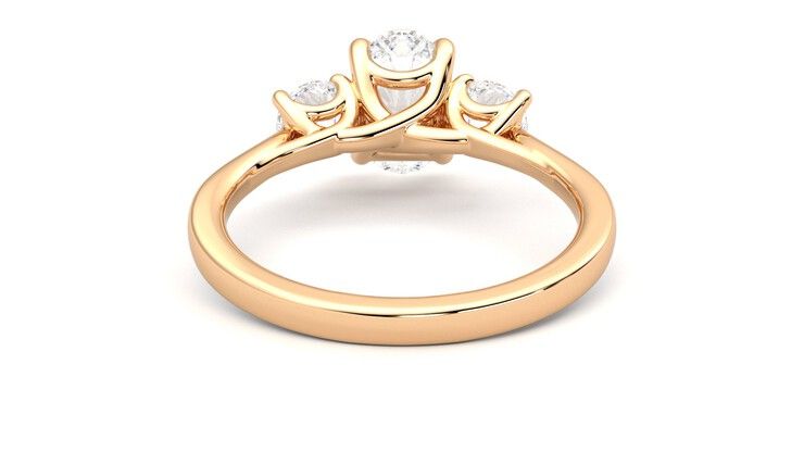 Taylor & Hart Venus Oval Engagement Ring 360 degree image 15