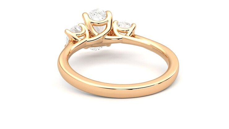 Taylor & Hart Venus Oval Engagement Ring 360 degree image 16