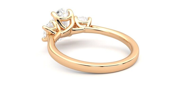 Taylor & Hart Venus Oval Engagement Ring 360 degree image 17