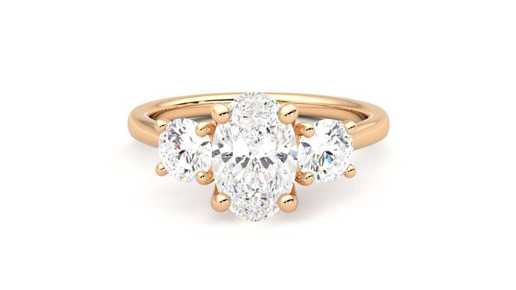 Taylor & Hart Venus Oval Engagement Ring 360 degree image 29