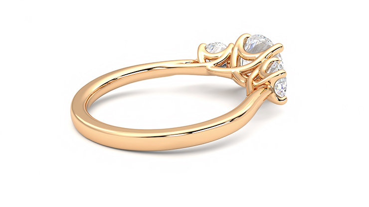 Taylor & Hart Venus Round Engagement Ring 360 degree image 12