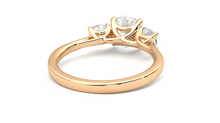 Taylor & Hart Venus Round Engagement Ring 360 degree image 14