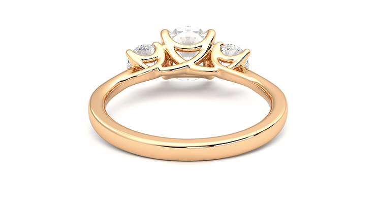 Taylor & Hart Venus Round Engagement Ring 360 degree image 15