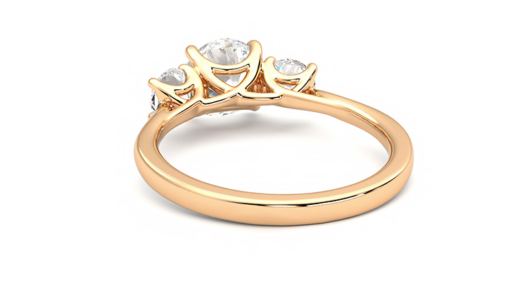 Taylor & Hart Venus Round Engagement Ring 360 degree image 16