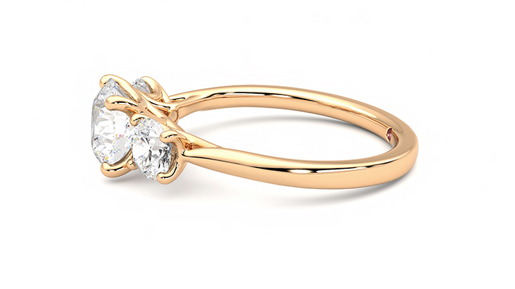 Taylor & Hart Venus Round Engagement Ring 360 degree image 21