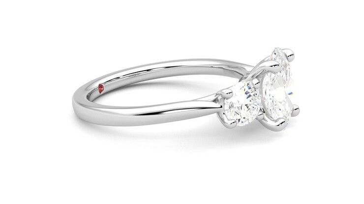 Taylor & Hart Venus Oval Engagement Ring 360 degree image 8