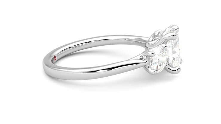 Taylor & Hart Venus Oval Engagement Ring 360 degree image 9