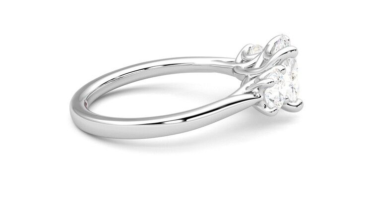 Taylor & Hart Venus Oval Engagement Ring 360 degree image 10