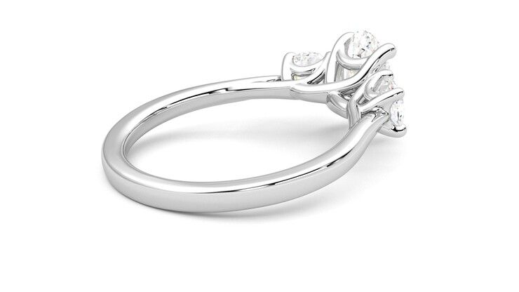 Taylor & Hart Venus Oval Engagement Ring 360 degree image 12