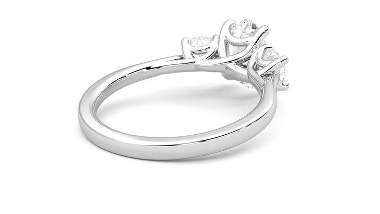 Taylor & Hart Venus Oval Engagement Ring 360 degree image 13