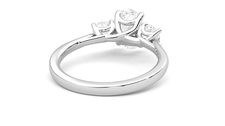 Taylor & Hart Venus Oval Engagement Ring 360 degree image 14