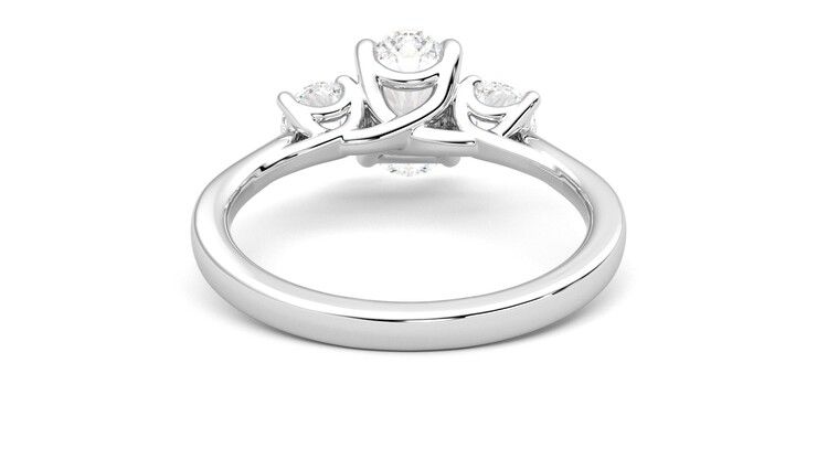 Taylor & Hart Venus Oval Engagement Ring 360 degree image 15