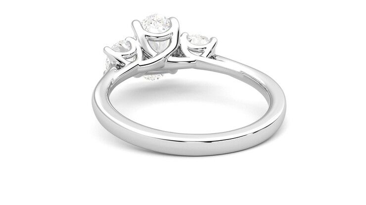 Taylor & Hart Venus Oval Engagement Ring 360 degree image 16