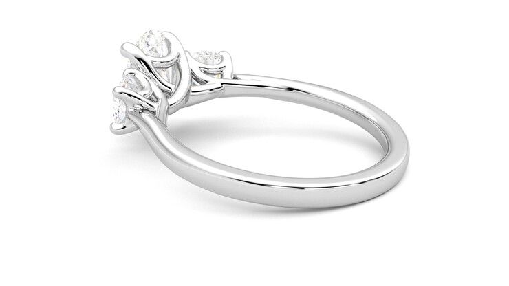 Taylor & Hart Venus Oval Engagement Ring 360 degree image 18