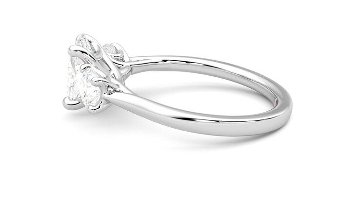 Taylor & Hart Venus Oval Engagement Ring 360 degree image 20