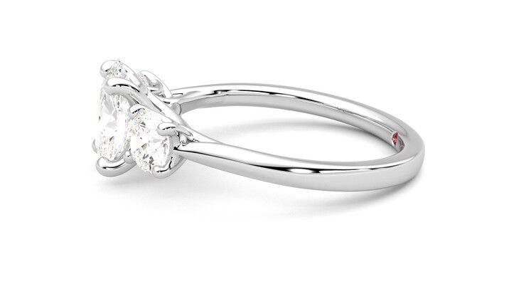 Taylor & Hart Venus Oval Engagement Ring 360 degree image 21