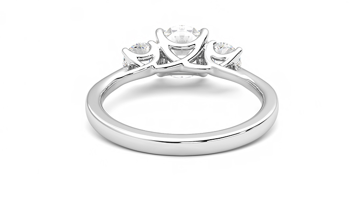 Taylor & Hart Venus Round Engagement Ring 360 degree image 15