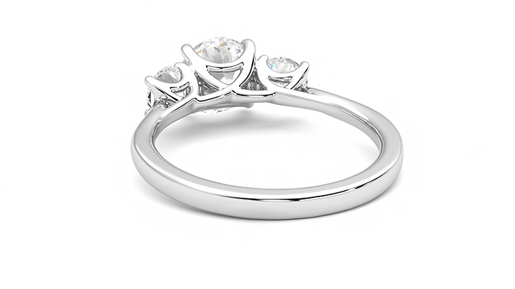 Taylor & Hart Venus Round Engagement Ring 360 degree image 16